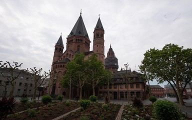 Fototapeta na wymiar Germany Mainz city architecture