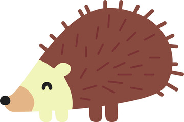 Cartoon porcupine. Cute Cartoon porcupine, Vector illustration on a white background. Drawing for children