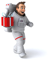 Fun astronaut - 3D Illustration