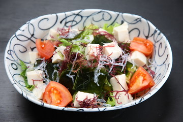 海藻豆腐サラダ