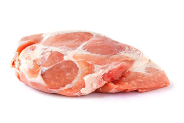 Beautiful juicy piece of meat on a white background