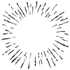 Obraz premium hand drawn doodle Vector sunburst