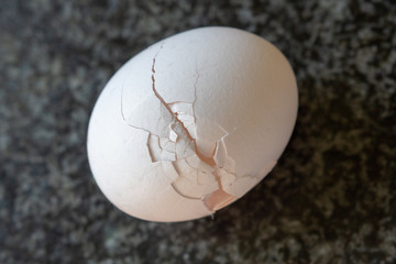 Eierschale gebrochen