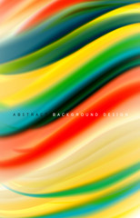 Abstract background - fluid color gradient waves, with dynamic motion line effect. Vector Illustration For Wallpaper, Banner, Background, Card, Book Illustration, landing page