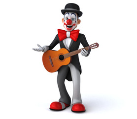Fun clown - 3D Illustration
