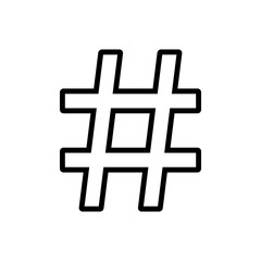 hash tag icon design vector template