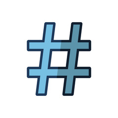 Fototapeta premium hash tag icon design vector template