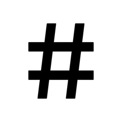 Fototapeta premium hash tag icon design vector template