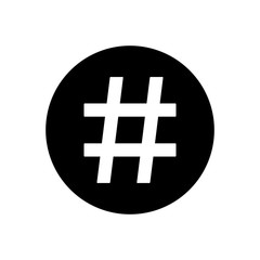 hash tag icon design vector template