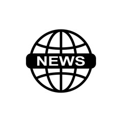 News vector icon. World symbol. Design template vector