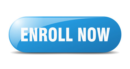 enroll now button. enroll now sign. key. push button.