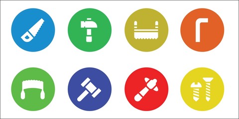 carpentry icon set