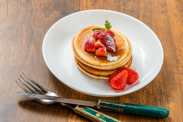 パンケーキセット Very delicious homemade pancake set