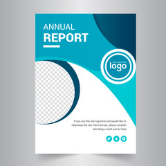 Annual report flyer design template Design.