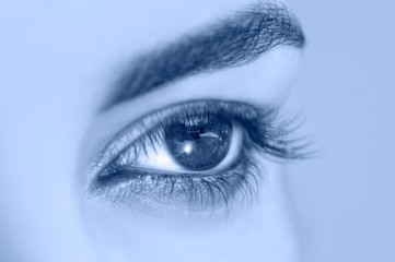 Close up image of female eye