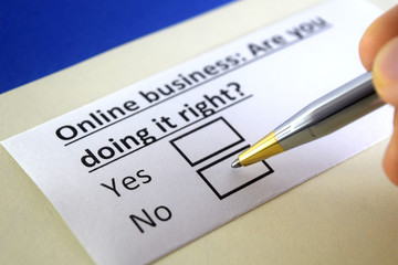 One person is answering question about online business.