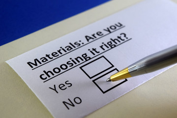 One person is answering question about materials.