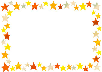 ベクター　星のイラストフレーム