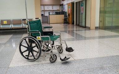 Wheel chair for MRI patient at x-ray  department in hospital, Medical concept