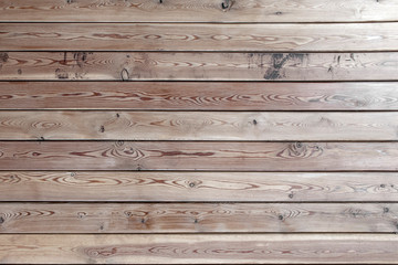 Obraz premium Real natural wood grungy textures. The natural surface of the wooden cladding old house. Natural wood, rough texture. Horizontal boards on the wall, closeup. Weathered boards on old house