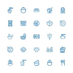 Editable 25 soup icons for web and mobile