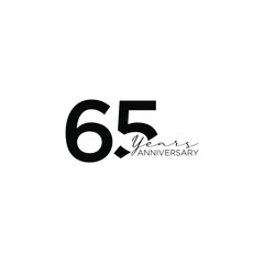 65 anniversary ribbon letter	
