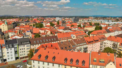 Fototapeta na wymiar Aerial view of Bamberg cityscape, Germany
