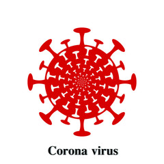 Coronavirus Mers-cov is a respiratory disease. Coronavirus 2019 Vector Illustration