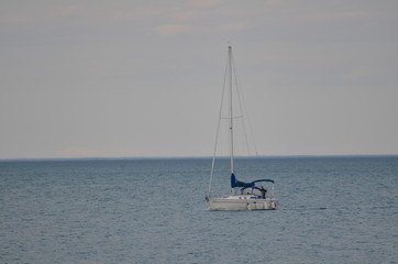 sailboat on the beach