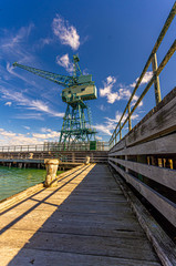  Crane On Pier vert