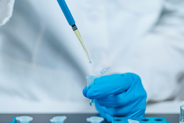 Placebo Controlled Study - Laboratory Technician Preparing Control Treatments for a Placebo...