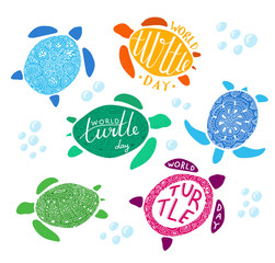 World turtle day set