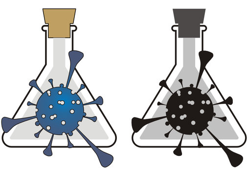 Vector virus in laboratory falsk. Helthcare and hygiene.	 Epidemic control.
