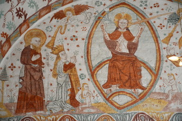 Obraz premium Fanefjord Kirke, Møn, Denmark