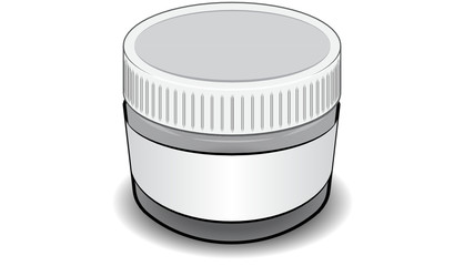 Stout Blank Glass Jar Illustration
