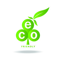Eco friendly vector illustration
