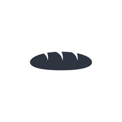Bread icon. vector symbol on white background
