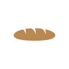 Bread icon. vector color symbol on white background