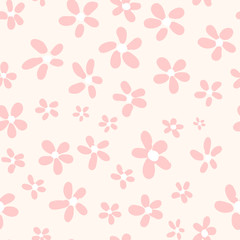 Seamless pattern of vintage flowers. Vector background.