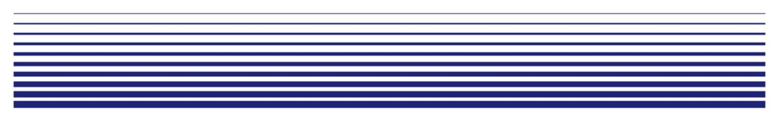 Line Icon Blue | Horizontal Solid Lines Illustration | Divider Symbol | Border Logo | Straight Dash Sign | Isolated | Variations