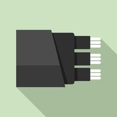 Information optical fiber icon. Flat illustration of information optical fiber vector icon for web design