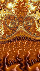 Artistic and imaginative digitally designed abstract 3D background