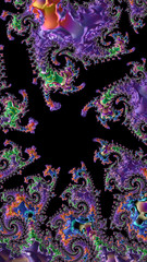 Artistic and imaginative digitally designed abstract 3D background