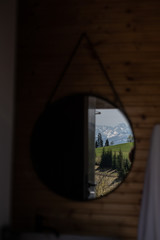 mountain landscape - view from the hotel - architecture