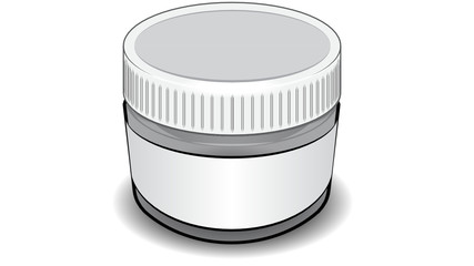 Short Glass Jar Packaging Illustration
