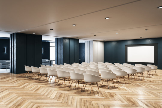 Modern interior of a presentation room