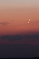 Croissant de lune sur Besançon