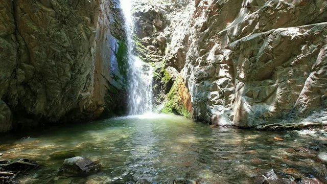 The Millomeris waterfall. Platres, Cyprus.