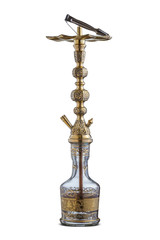 Traditional hookah set, isolated on white background