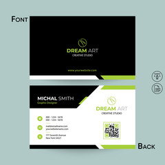 Simple and Clean professional Business Card Template